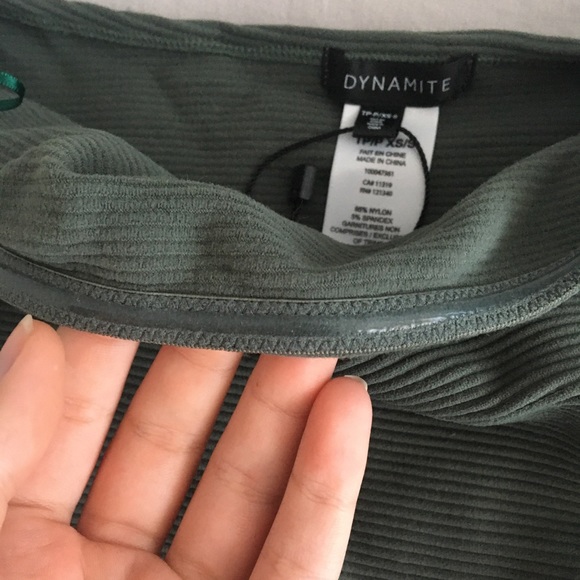 Olive tube top - Picture 3 of 4